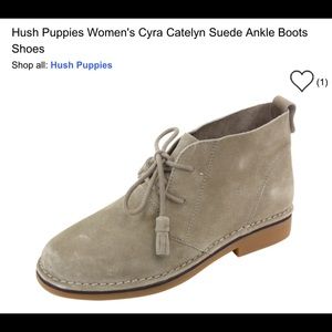 Hush Puppies Cyra Catelyn Suede Ankle Boots 8.5